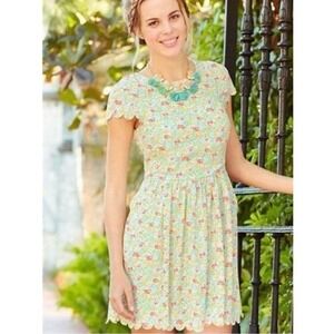 Matilda Jane Women Poppy Field Floral Scallop‎ Dress Size 6